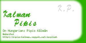 kalman pipis business card
